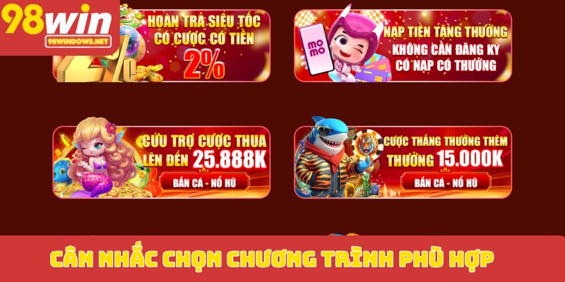Cân nhắc chọn chương trình phù hợp