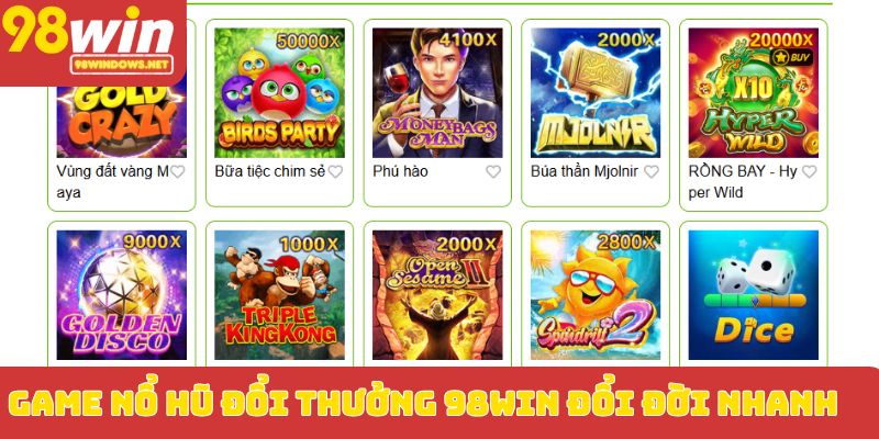 Game nổ hũ đổi thưởng_