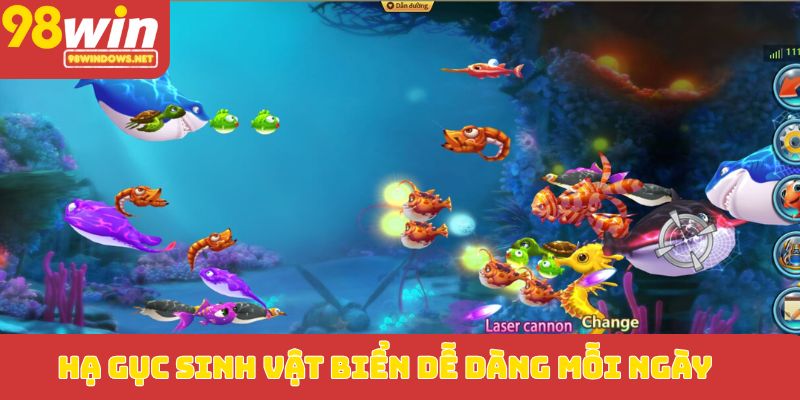 Hạ gục sinh vật biển dễ dàng mỗi ngày