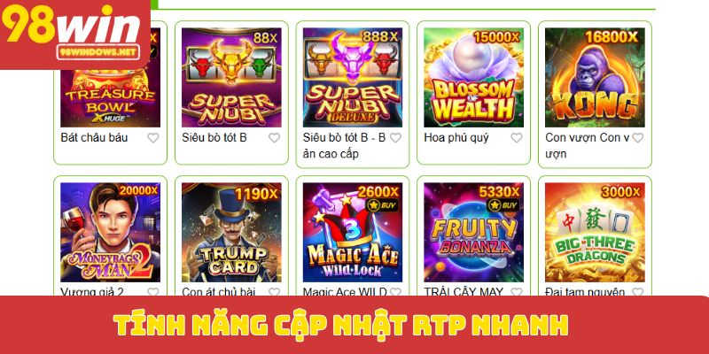 Tính năng cập nhật RTP nhanh